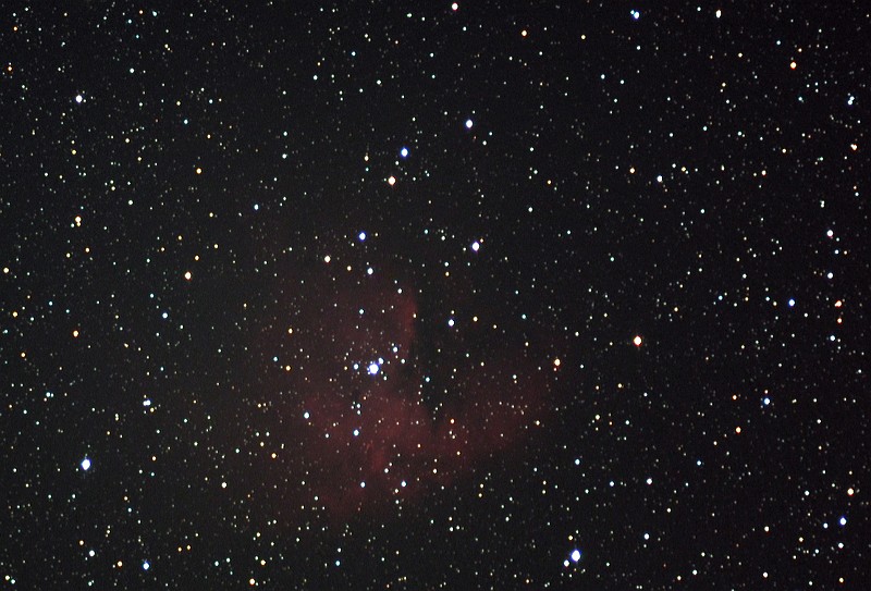 NGC281_LRHaGB_1.jpg - NGC 281 - Nbuleuse Pac Man (LHaRGB 85 min binning 1x1 et 2x2) - William Optics Megrez 80 APO - ST-8XME (-20C) - Renens 19/10/2007